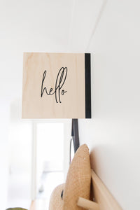 Hello/Goodbye Sign